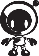 RoboBlast Bomber Vector Logo Icon Dynamite Drone Mascot Black Emblem Design