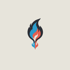 Flame Logo Design EPS format Very Cool 