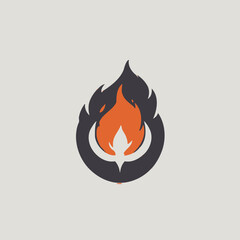 Flame Logo Design EPS format Very Cool 