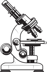 Black Scope Icon Vector Logo Insight Scientific Viewfinder Emblematic Black Lens