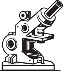 NanoScope Probe Vector Logo View Black NanoFocus View Iconic Emblematic Design