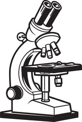 Scientific Detail Probe Vector Emblematic View Lens Insight Device Black Iconic Emblem