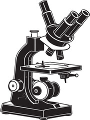 ZoomPro Insight Vector Black Icon Optical Microscope Vision Emblematic View