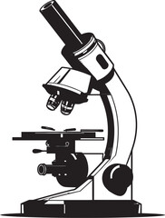 Scientific Probe Scope Vector Black Insight Lens Insight Icon Emblematic Design View