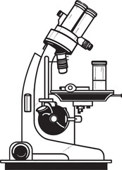 NanoZoom Device Vector Black Emblem Black Scientific Explorer Insight Icon