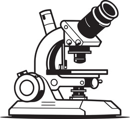 Black Scientific Explorer Insight Icon Lens Probe Insight Emblematic Vector Design