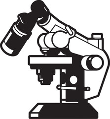 Lens Insight Device Iconic Emblem View NanoScope Probe Black Vector Insight