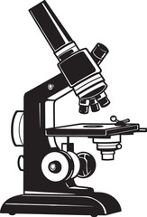 Scientific Detail Probe Vector Black Lens Lens Insight Device Iconic Emblem View