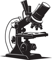 NanoFocus Scope Vector Emblematic Black Vision Viewer Iconic Logo