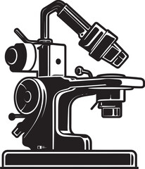 ZoomPro Insight Vector Emblematic Design Optical Microscope Vision Black Icon View
