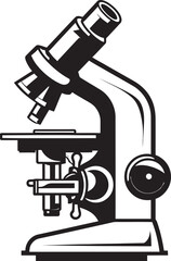 Microscopic Vision Explorer Iconic Vector View Lens Detail Insight Black Emblematic View