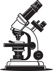 Scientific Insight Vector Emblem Icon MagnifyPro Viewfinder Black Design