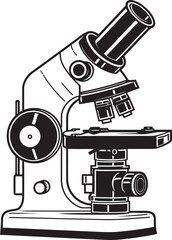 NanoVision Explorer Black Logo Design Micro Lens Insight Vector Emblem