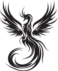 Fototapeta premium Radiant Feathered Icon Black Design Combat Arms Warrior Vector Emblematic