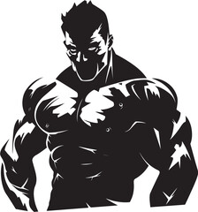 Decaying Muscle Pump Vector Logo Eternal Zombie Sculpt Black Iconic