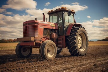 Powerful Agricultural Machinery and Equipment in Action on the Field