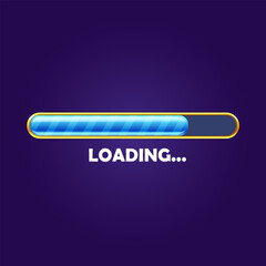 Loading progress bar icon for web interface
