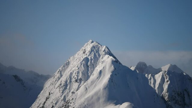 Snowed mountain peak