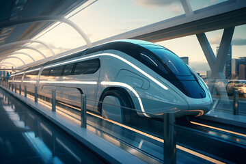 futuristic train