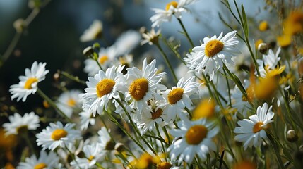 Whimsical Daisies - Outdoor Delight with Enchanting Bokeh Background