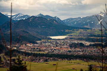 Fototapeta na wymiar Füssen, Weissensee, Alatsee, Berge