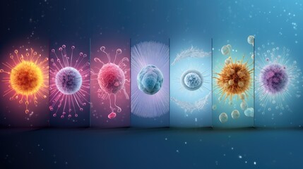 Cells of cancer, viruses, bacteria