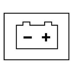 Obraz premium Vehicle battery icon