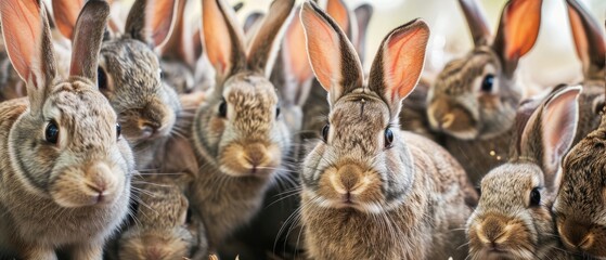 close up image of many rabbits