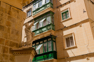 Fototapeta na wymiar Malta. Valletta. Street of the old city.