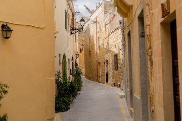 Malta. Valletta. Street of the old city.