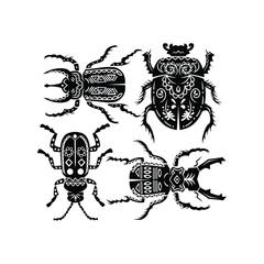 Tribal Insects Illustration for Graphic Resources