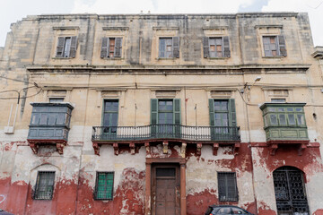 Malta. Valletta. Street of the old city.