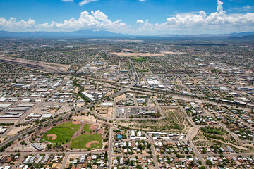 South Tucson , Arizona from above