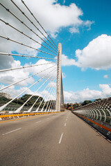 La Novena Provincial Viaduct, Bucaramanga, Santander, Colombia, the largest suspension bridge in America