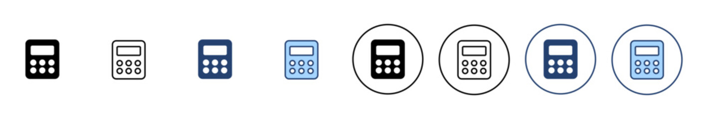 Calculator icon vector. Accounting calculator sign and symbol.