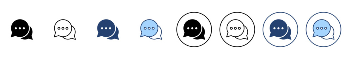 Chat icon vector. speech bubble sign and symbol. comment icon. message