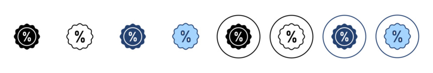 Discount icon vector. Discount tag sign and symbol