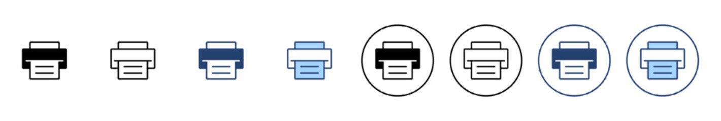 Print icon vector. printer sign and symbol
