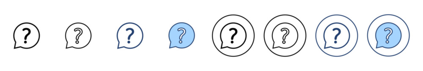 Question icon vector. question mark sign and symbol - obrazy, fototapety, plakaty