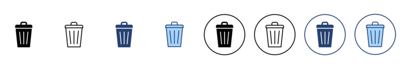 Trash icon vector. trash can icon. delete sign and symbol.