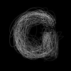 Scribble alphabet G