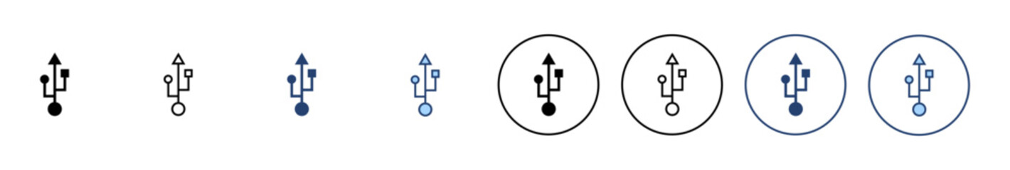 Usb icon vector. Flash disk sign and symbol. flash drive sign.