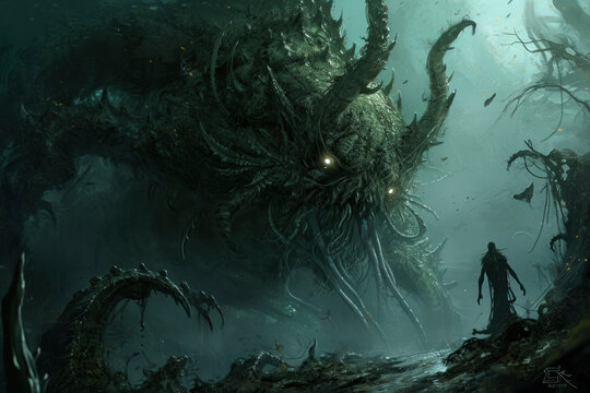 Eldritch Monster made with Generative AI Technology
