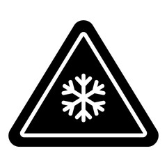 low temperature glyph icon