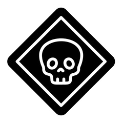 skull sign glyph icon