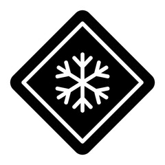 low temperature glyph icon