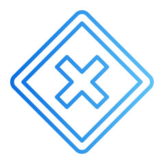 warning gradient icon