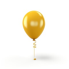 Balloon on White Background. Decoration, Party, Birthday
