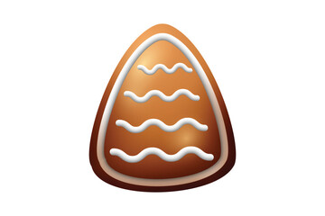 Gingerbread Christmas Cookie Sticker Design