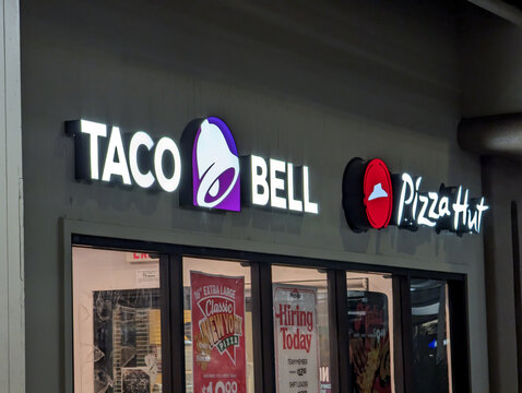 Fast Food Franchises in a Strip Mall